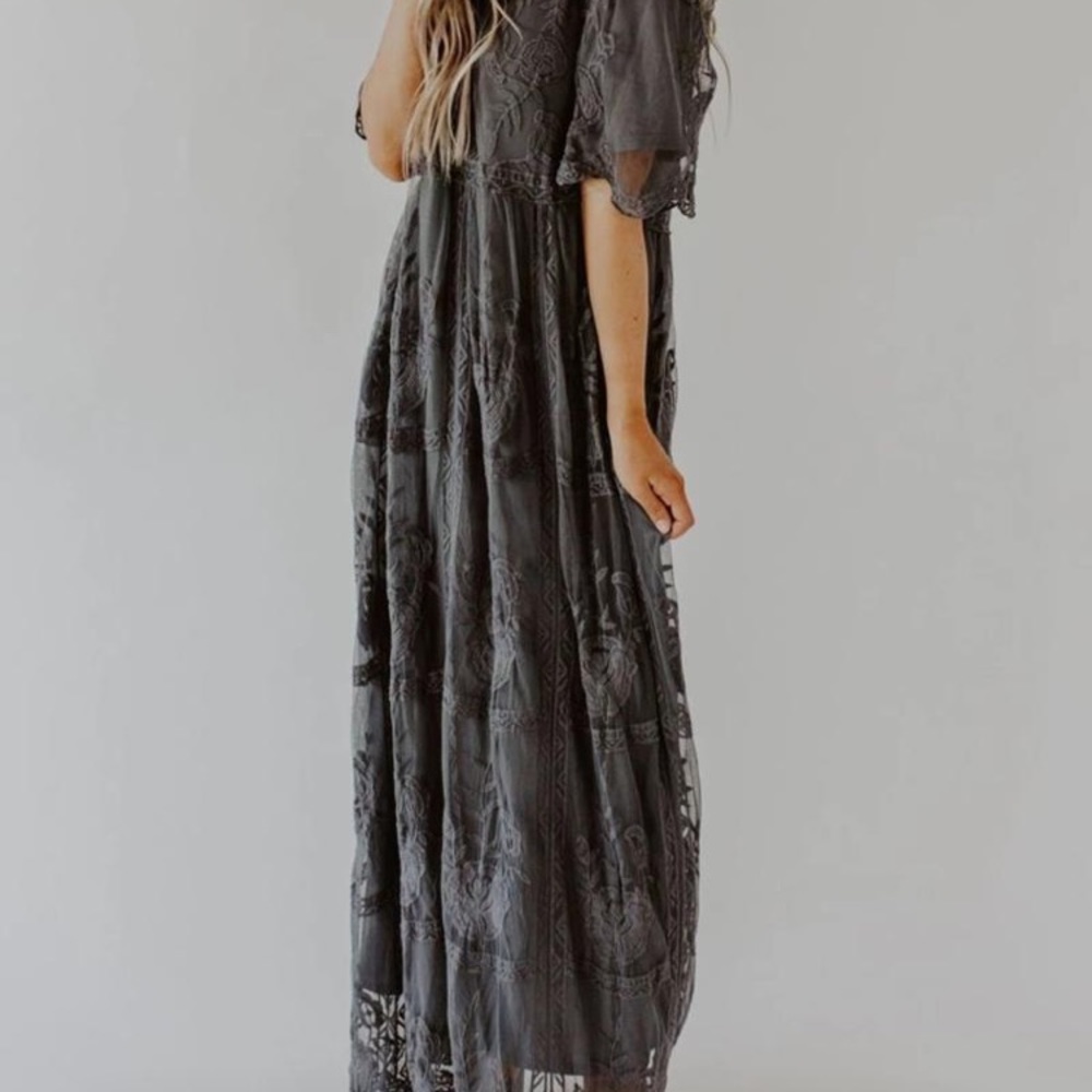 ModTiffany Sexy Lace Embroidered Maxi Dress